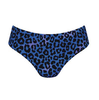 Bruna Bikini Bottom in Leopard Blue