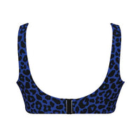 Vivi Support Bikini Top in Leopard Blue
