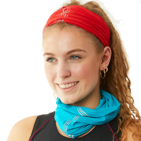 Cosy Cycling Arm Warmers in Print Red/ Pink