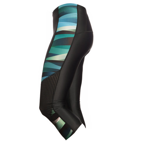 Flow & Gait Swimsuit and Capri Tri Set in High Octane - S