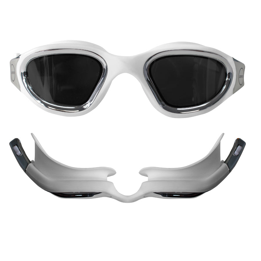 Vapour Polarized Goggles in Silver/ White